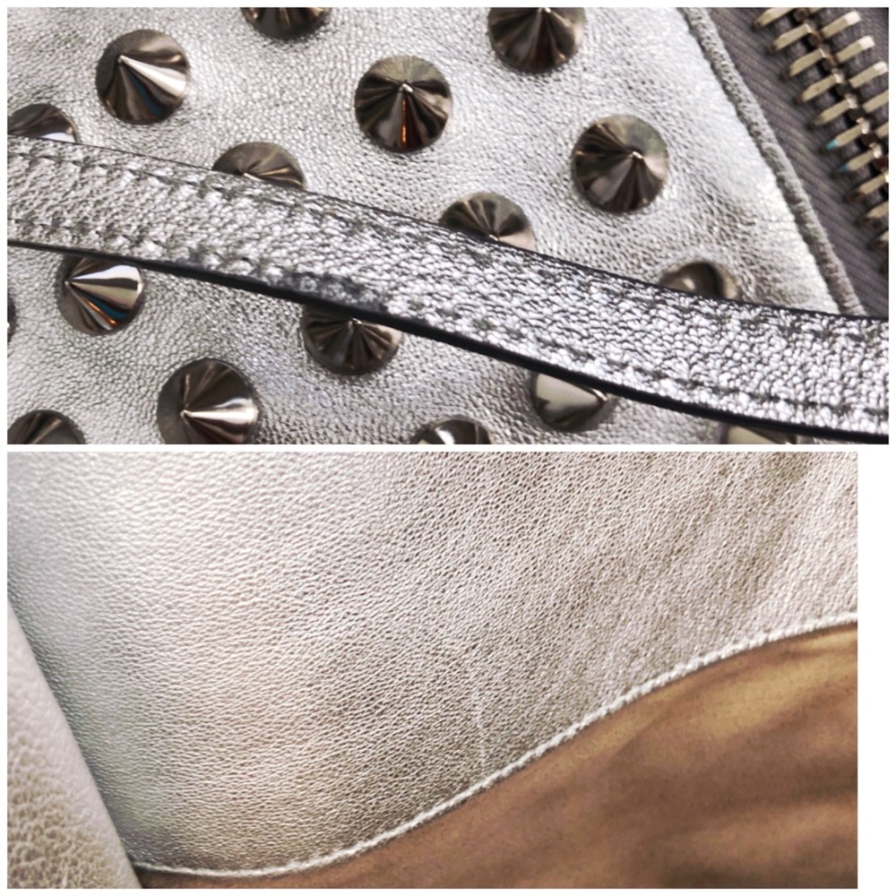 Tom Ford Alix Studded Metallic Shoulder Bag Clutch - Picture 5 of 8